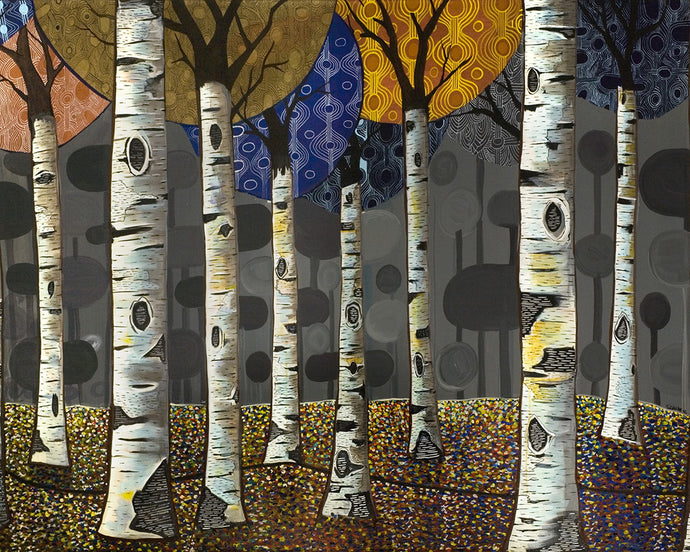 BIRCH TRUNKS FOREST