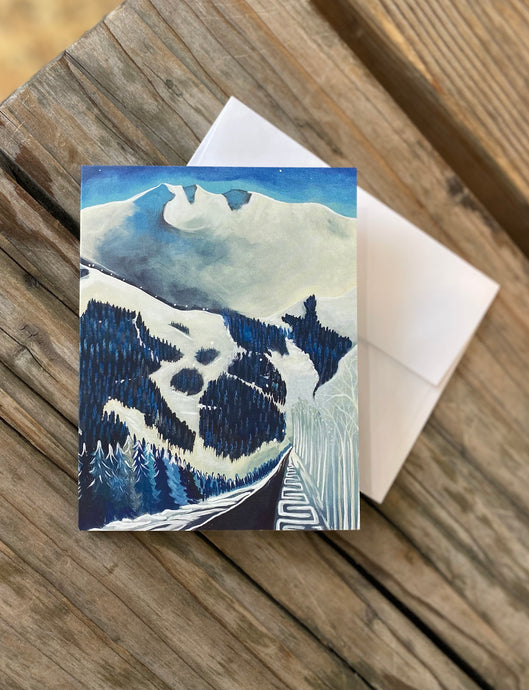 SNOWY MOUNTAIN CARD
